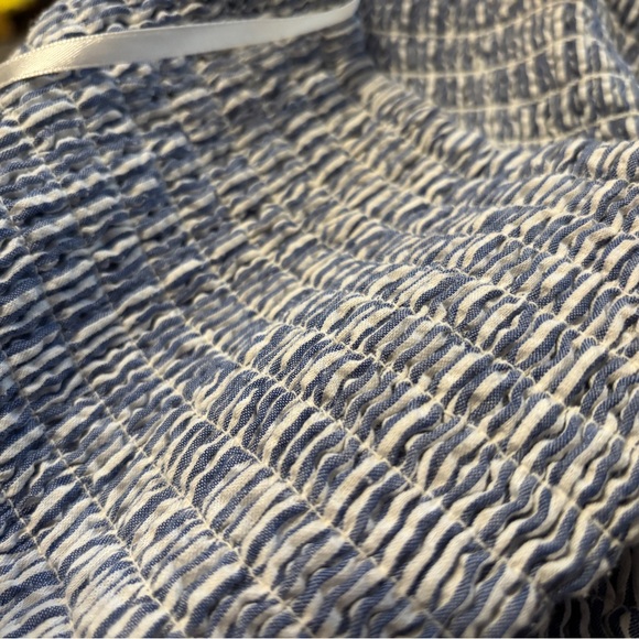 Blue seersucker vacation sundress Lane Bryant 18/20 - Picture 4 of 5